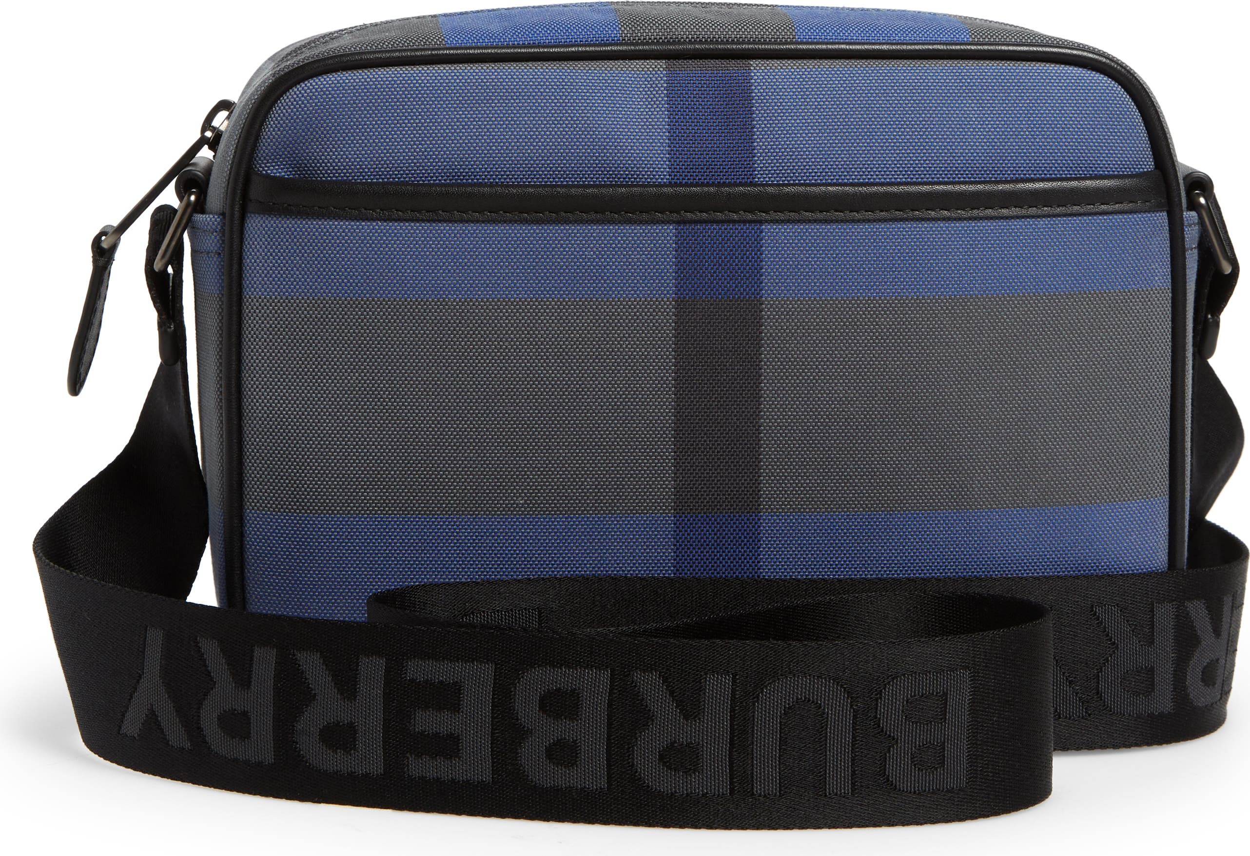Mens Small Check Pattern Organiser Shoulder Bag Adjustable Strap Zip Up Pockets Mens Small Check Pattern Organiser Shoulder Bag Adjustable Strap Zip Up Pockets